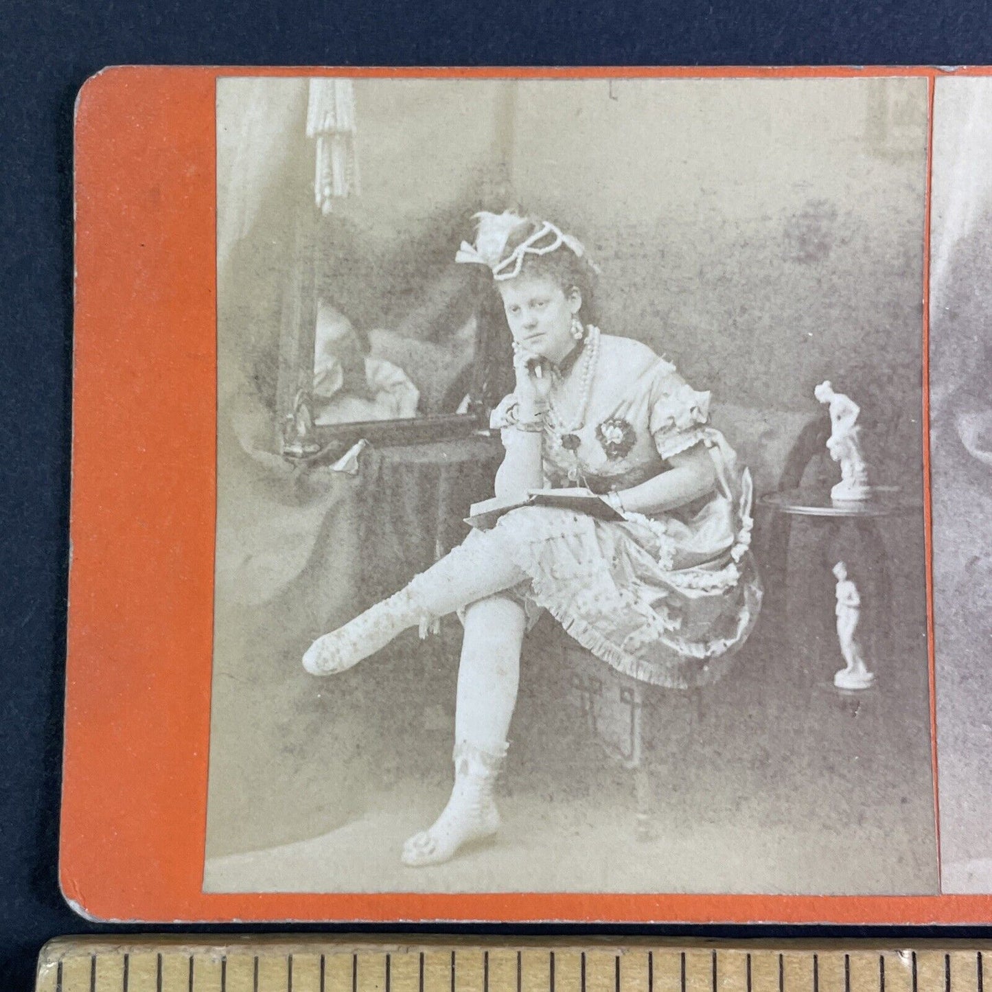 Emma Hoffmann Vaudeville Actress Opera Singer Stereoview Antique c1865 X3582