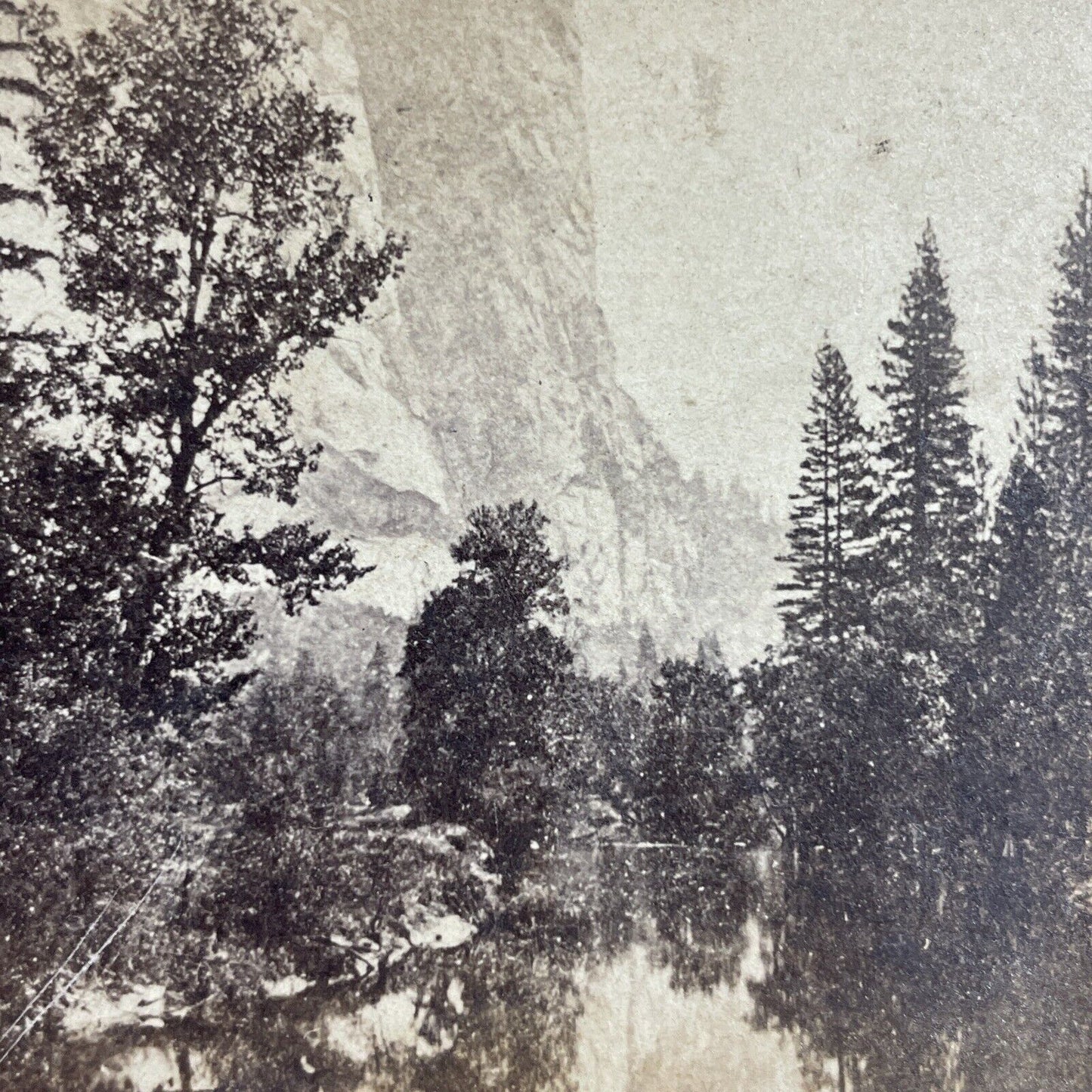 Antique 1870s Mountains In Yosemite California Stereoview Photo Card P3576