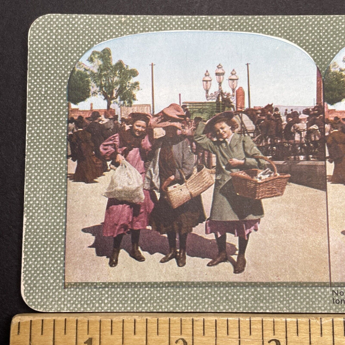 Antique 1910s San Francisco Earthquake Rations Stereoview Photo Card 2300-36