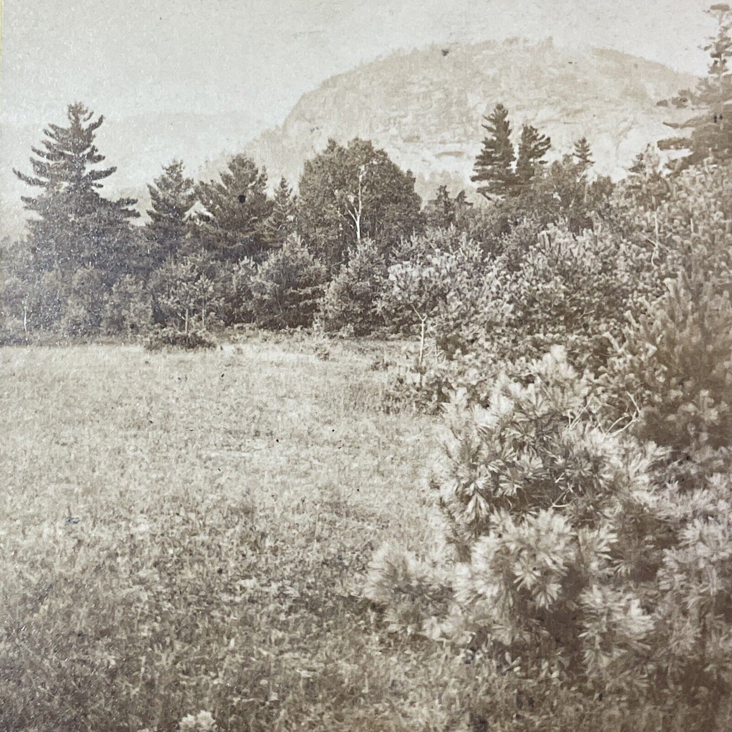 White Horse Ledge North Conway NH Stereoview Edward Bierstadt Antique c1870 X974