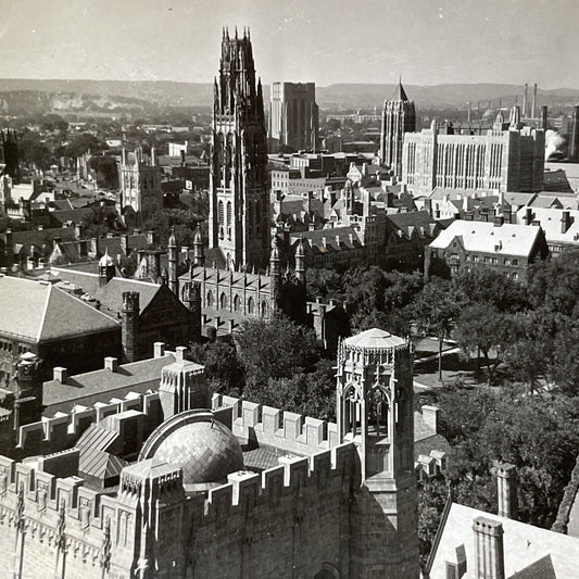 Antique 1910s Yale University New Haven Connecticut Stereoview Photo Card V2639