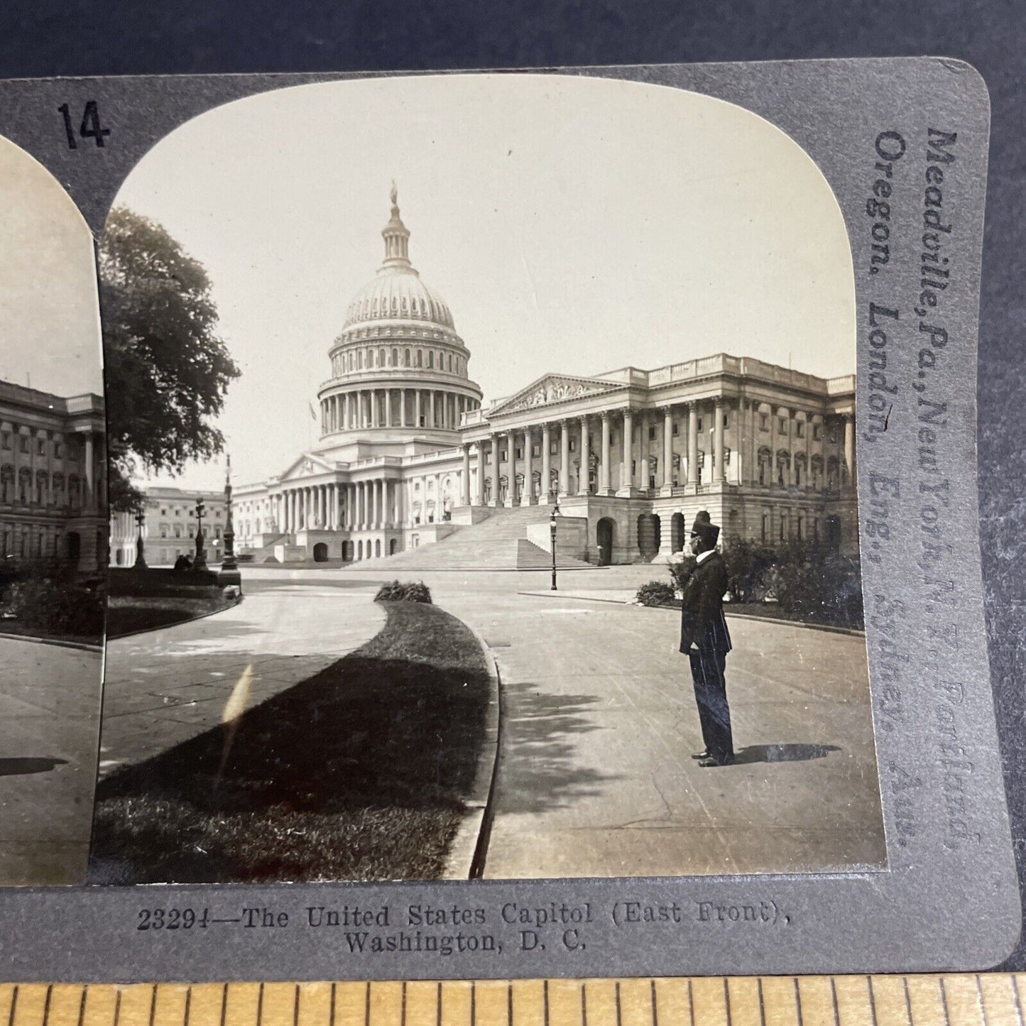 Antique 1910s The Capitol Building Washington DC Stereoview Photo Card P4838