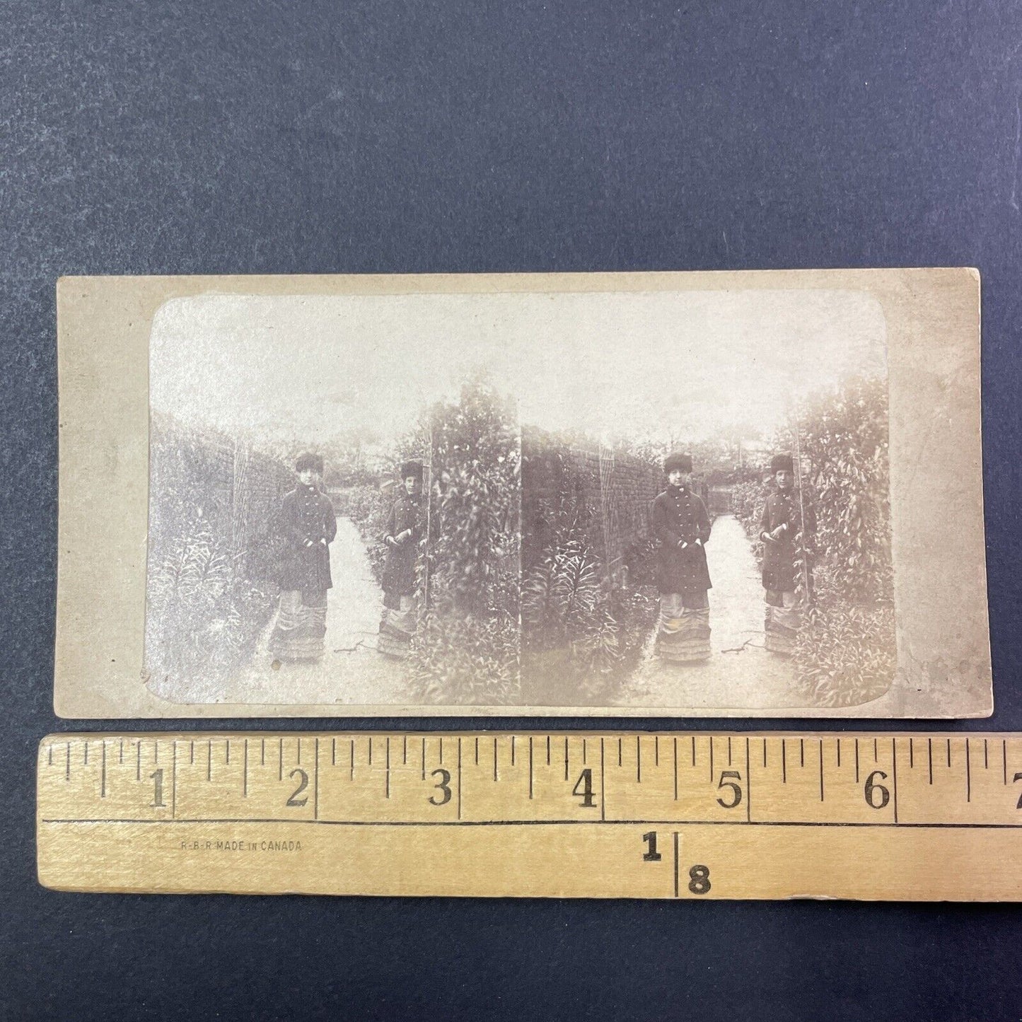 House Of Romanov Women Stereoview Garden In Russia Antique c1890 X2819