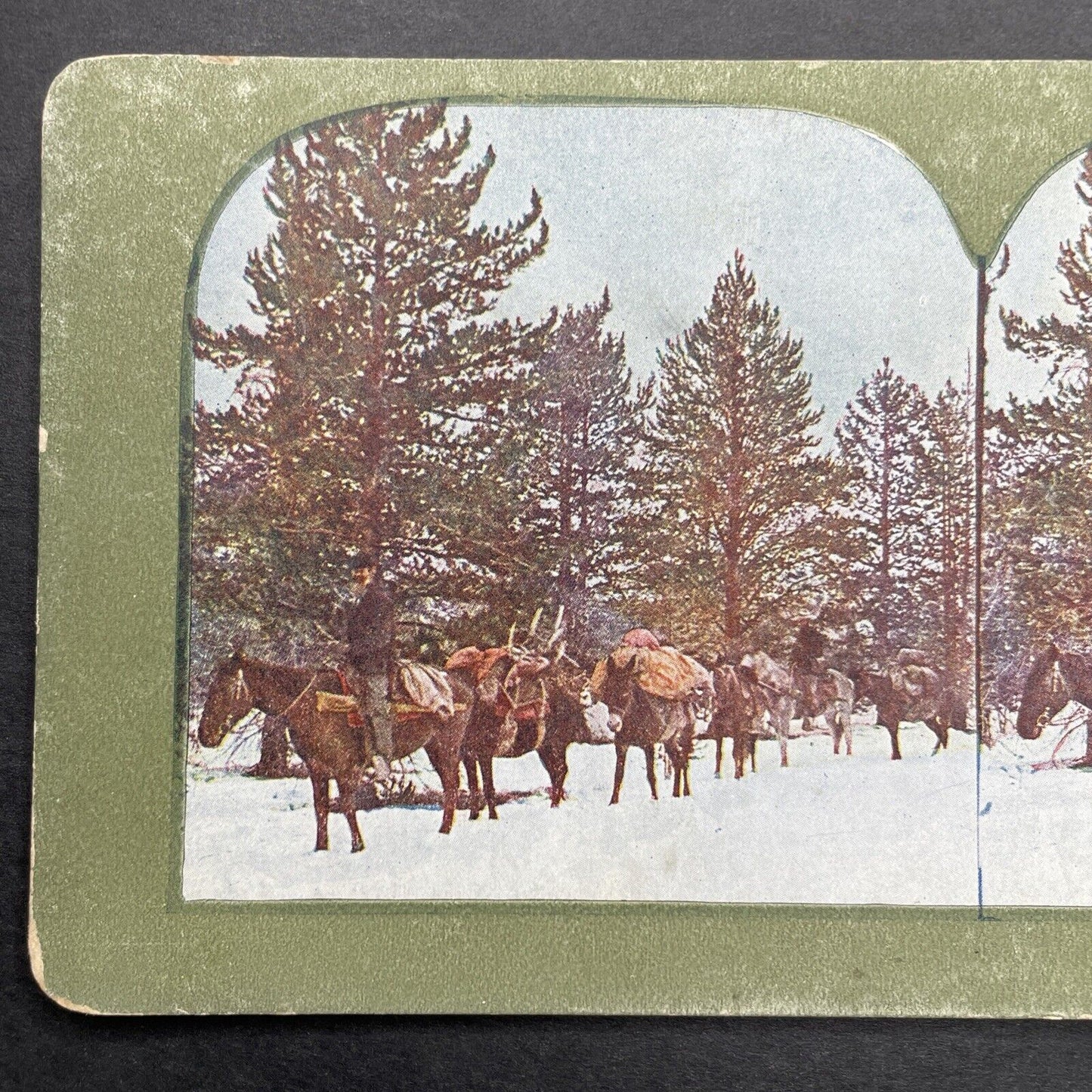 Antique 1899 Prospectors Heading West Stereoview Photo Card P580-079