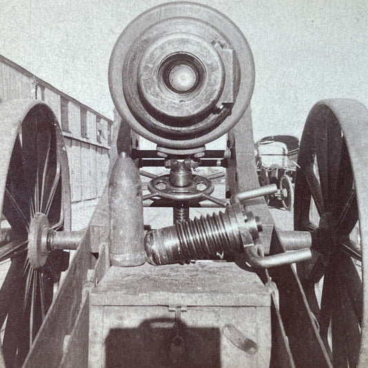 Antique 1901 Boer War Artillery Canon South Africa Stereoview Photo Card P3089