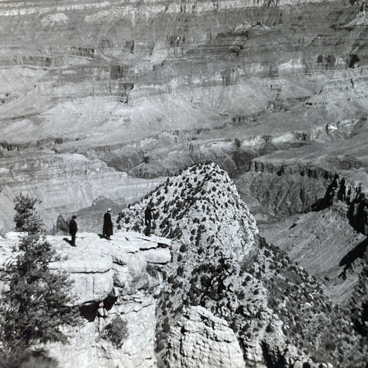 Antique 1910s Grandview Point Grand Canyon Arizona Stereoview Photo Card P3207