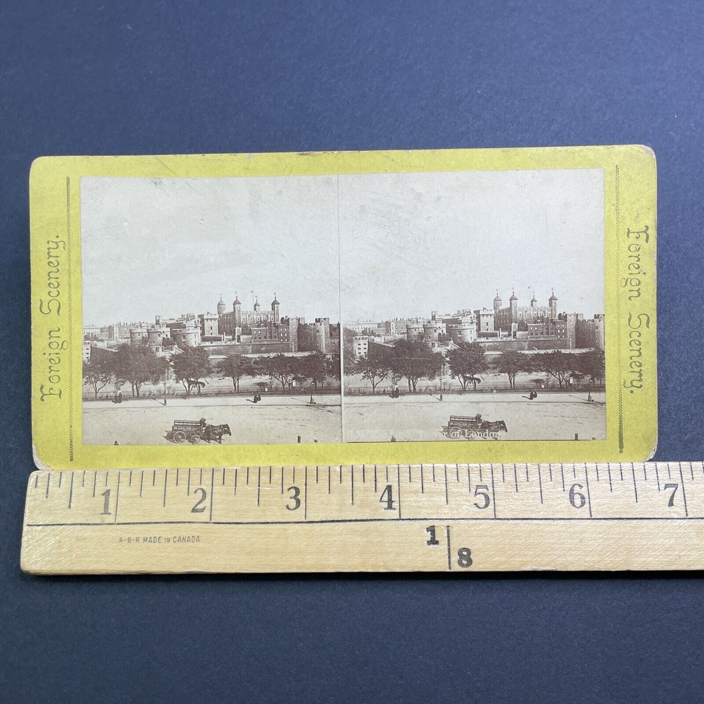 Antique 1870s Tower Of London England UK Stereoview Photo Card V480