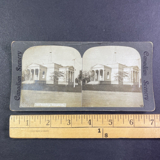 Toronto Graphic Art Building Stereoview Ontario Canada Antique c1901 Y2780