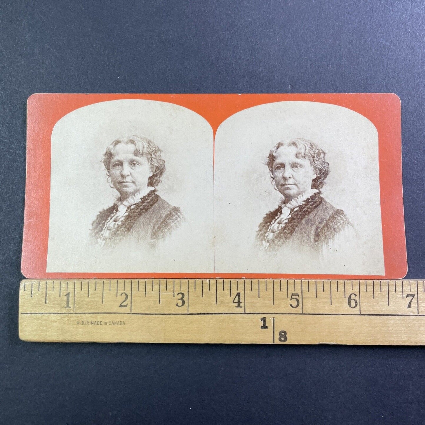 Harriet Beecher Stowe Stereoview Rare Portrait Photo Antique c1870 X1608