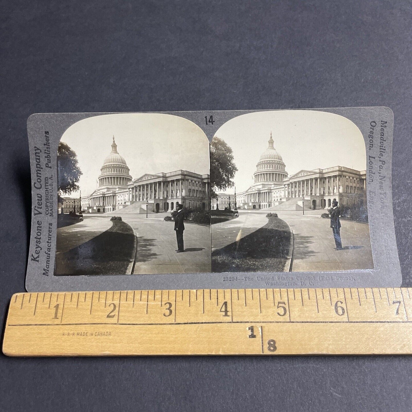 Antique 1910s The Capitol Building Washington DC Stereoview Photo Card P4838