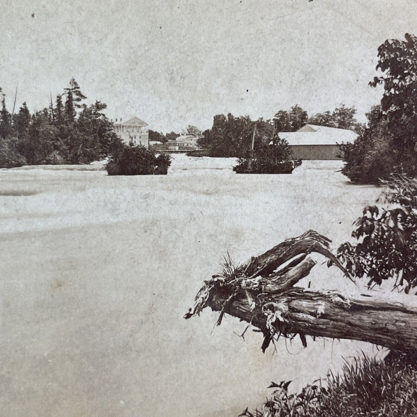 Cataract House Hotel Niagara Falls NY Stereoview Antique c1870s Y2475