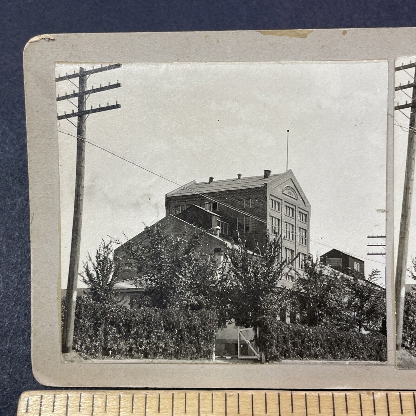 Antique 1905 Sugar Mill Lamar Colorado Stereoview Photo Card V2149