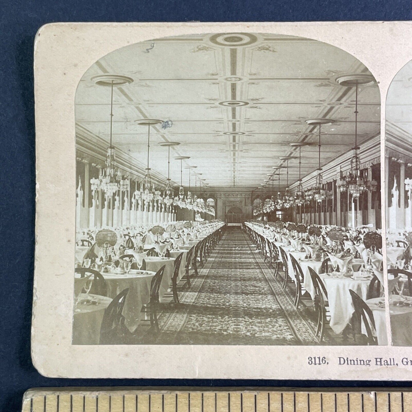 Grand Union Hotel Saratoga Springs New York Stereoview Antique c1882 X3611