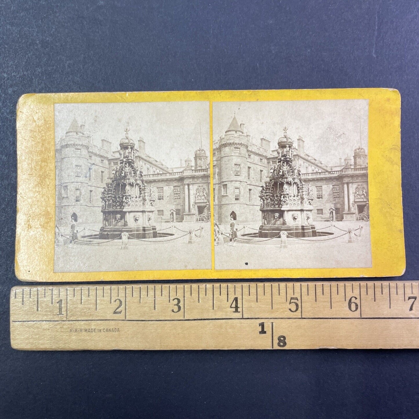 Holyrood Palace Edinburgh Scotland Stereoview GW Wilson Antique c1860 X2592