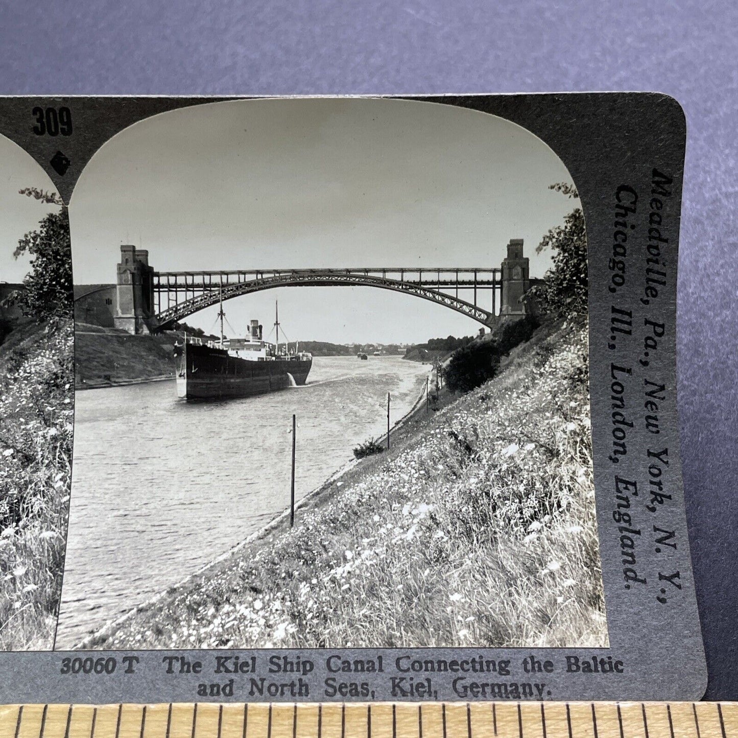 Antique 1920s Karpfanger Vessel Cargo Ship Stereoview Photo Card V2914