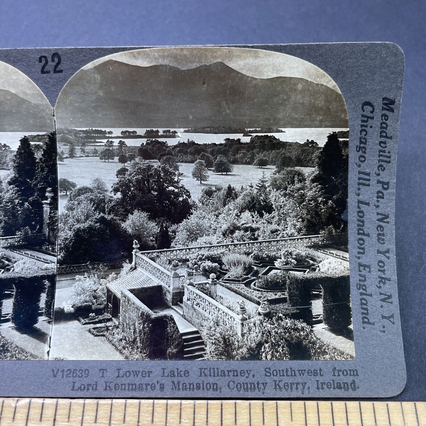 Antique 1910s Killarney Ireland Kenmare Estate Stereoview Photo Card P2815