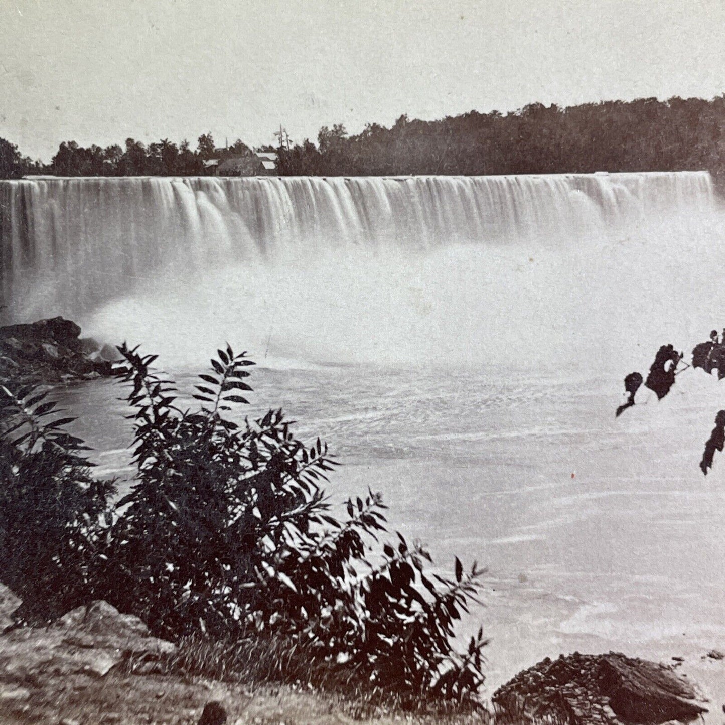 Niagara Falls American Falls New York Stereoview George Curtis c1870 Y2431