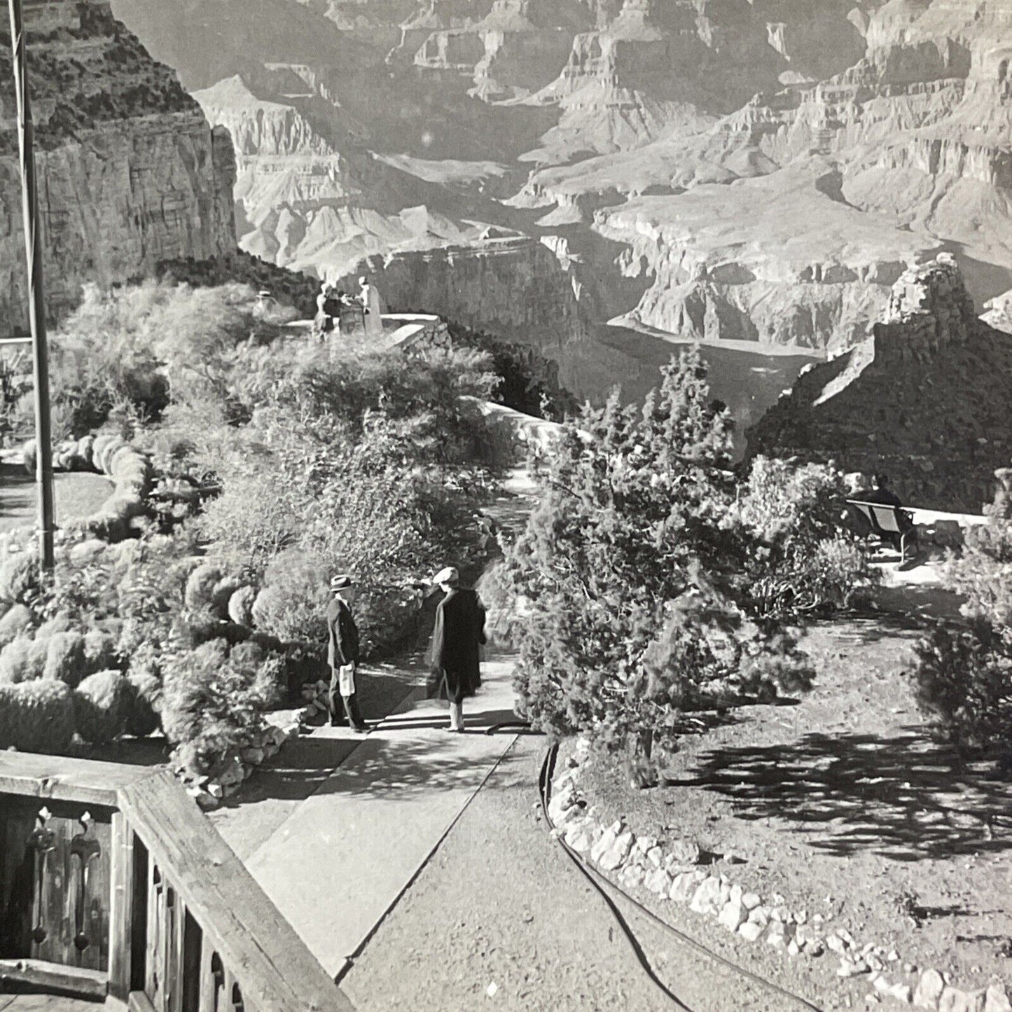 Pathway to the Grand Canyon in Arizona Stereoview Antique c1920s Y965