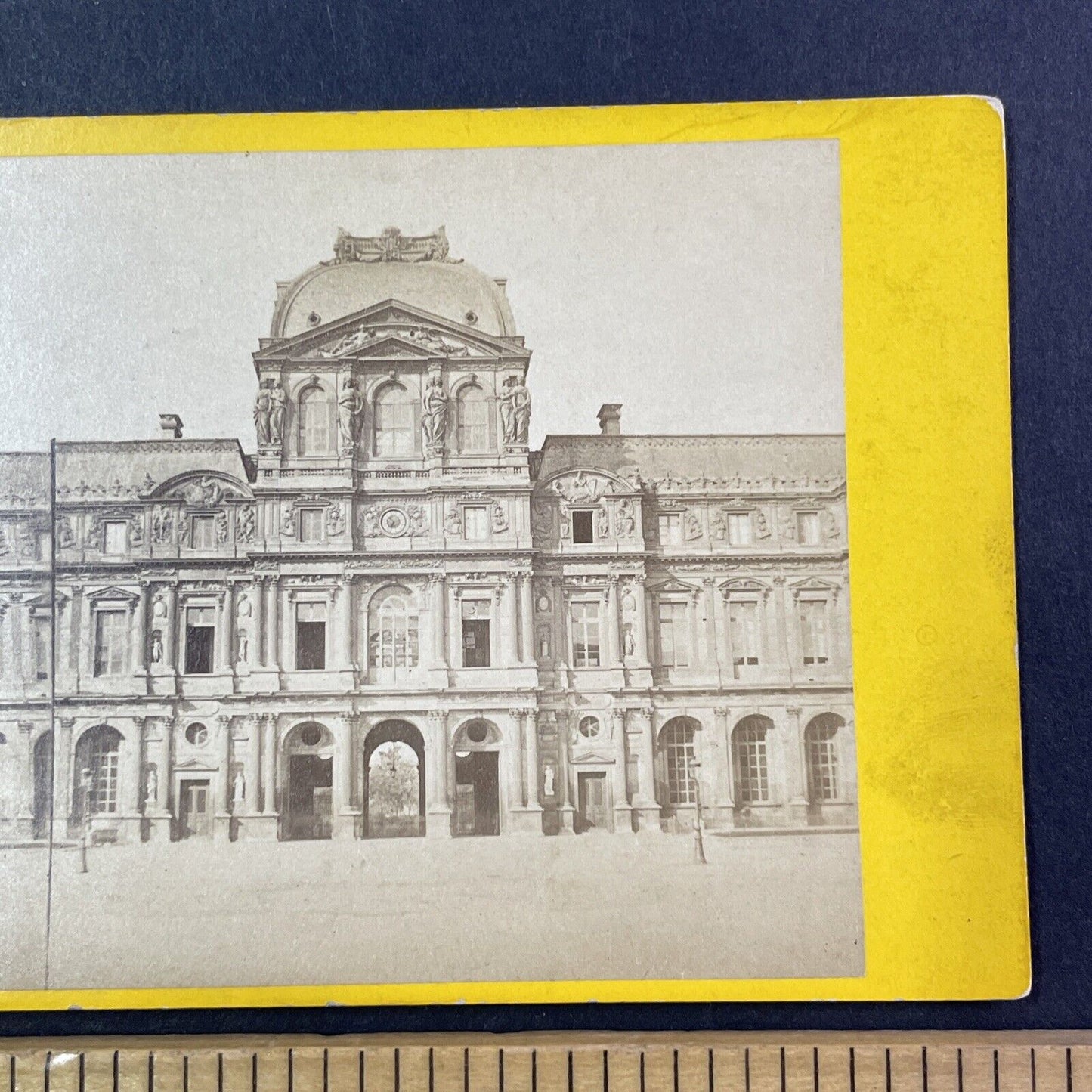 Louvre Art Gallery Paris Stereoview Pavillon de l'Horloge Antique c1870 X2573