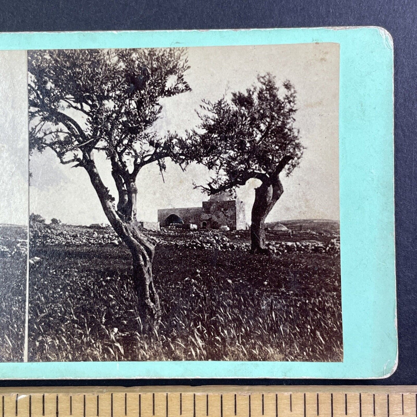 Rachel's Tomb Bethlehem Israel Palestine Stereoview Salt Print c1860 Y454