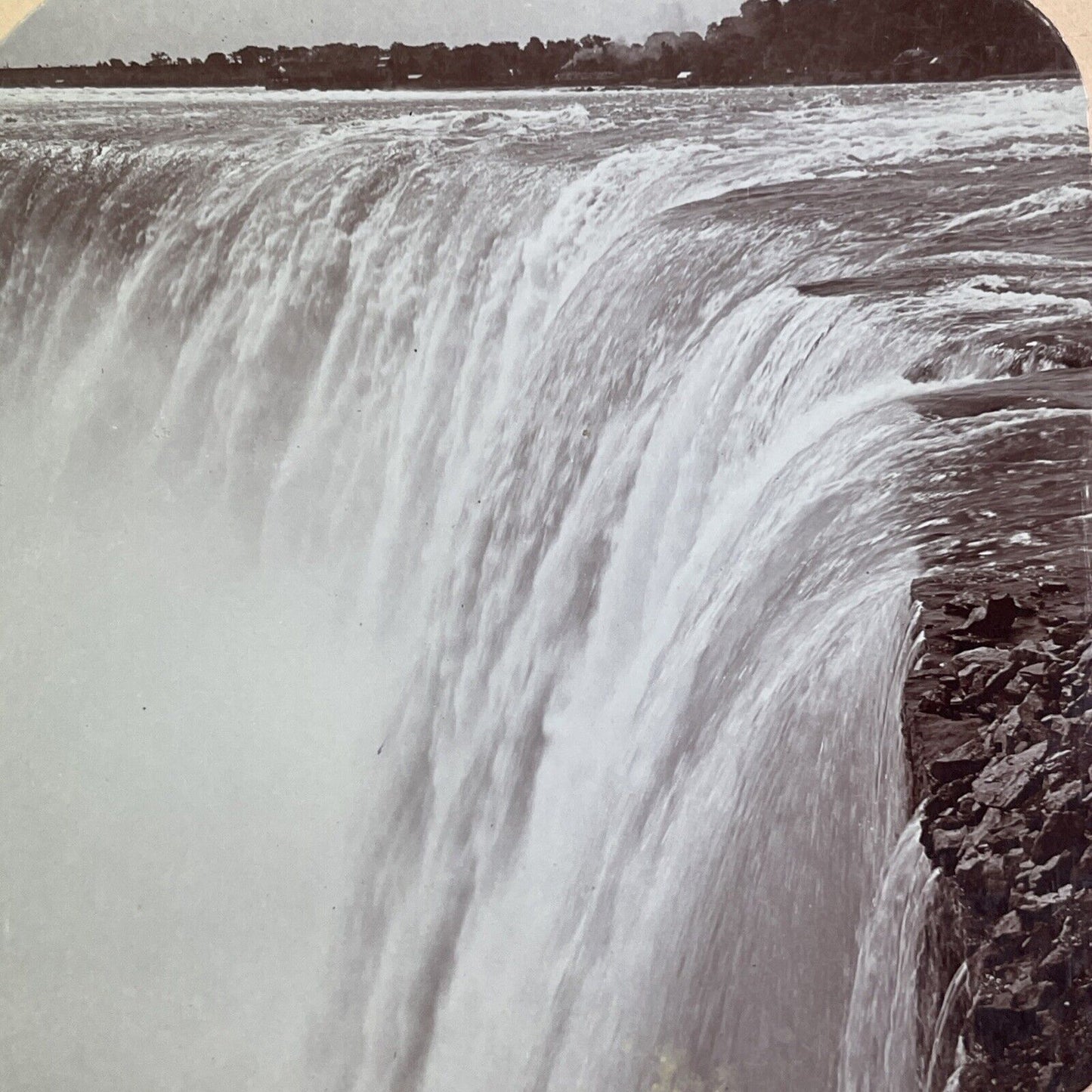 Niagara Falls From Ontario Side Stereoview George and Rawlings c1901 Y1446