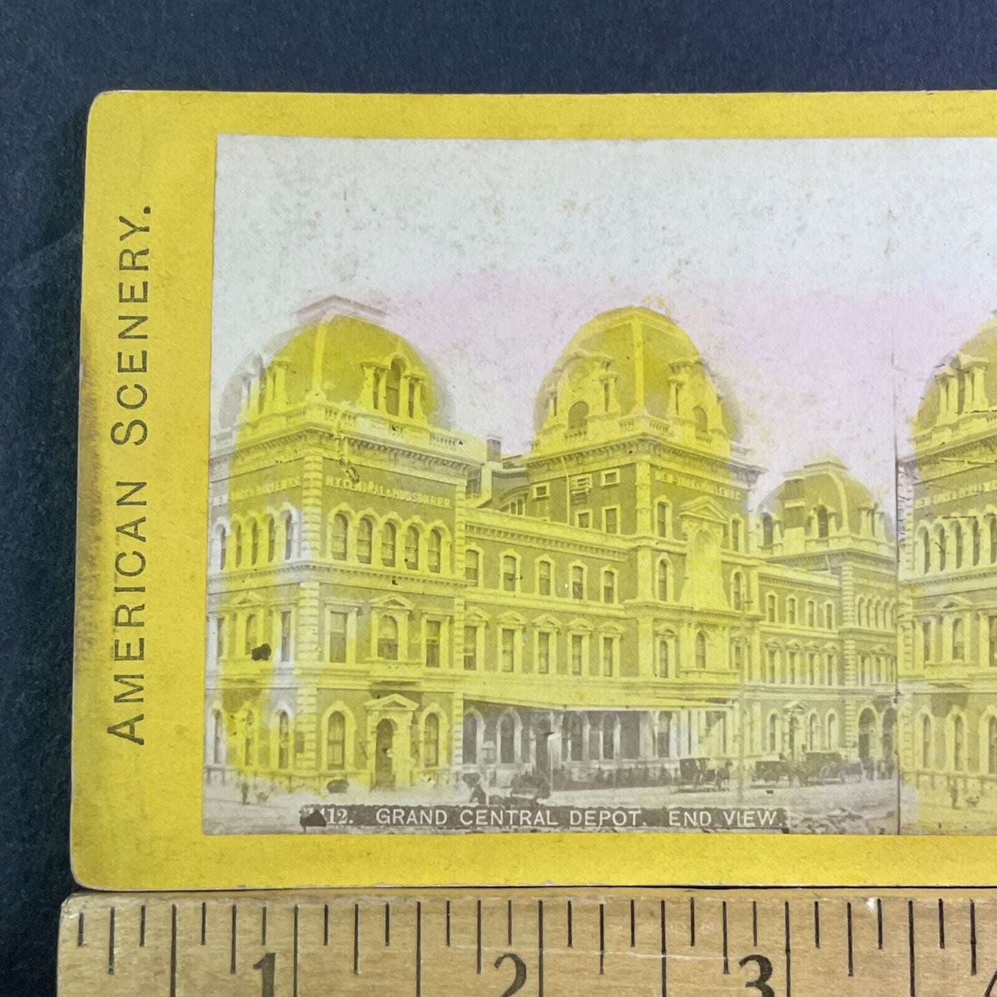 Grand Central Station Manhattan Stereoview New York City Antique c1871 X1586