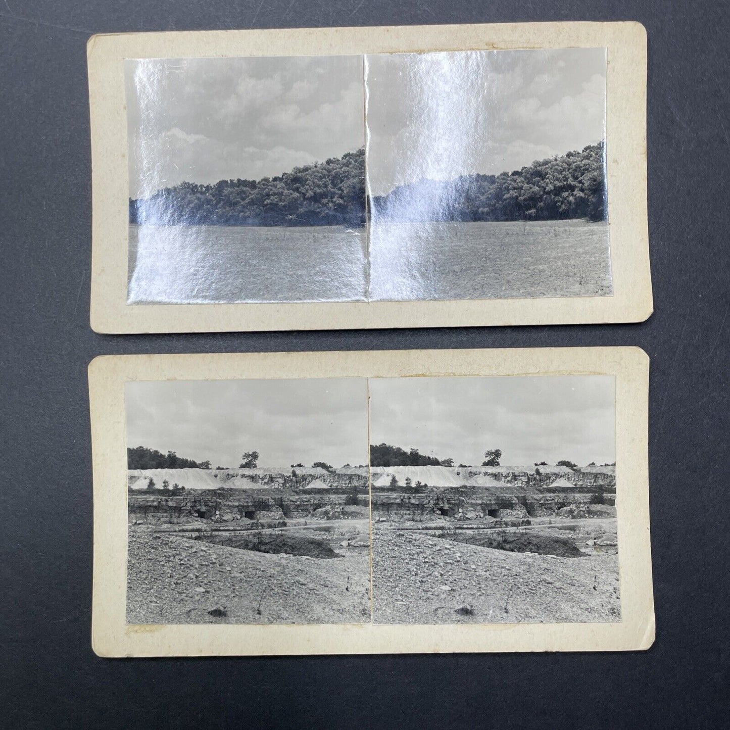 Lot Of 10 Michigan Salt Mines Mining Stereoview Photo Cards c1935 OOAK X1853