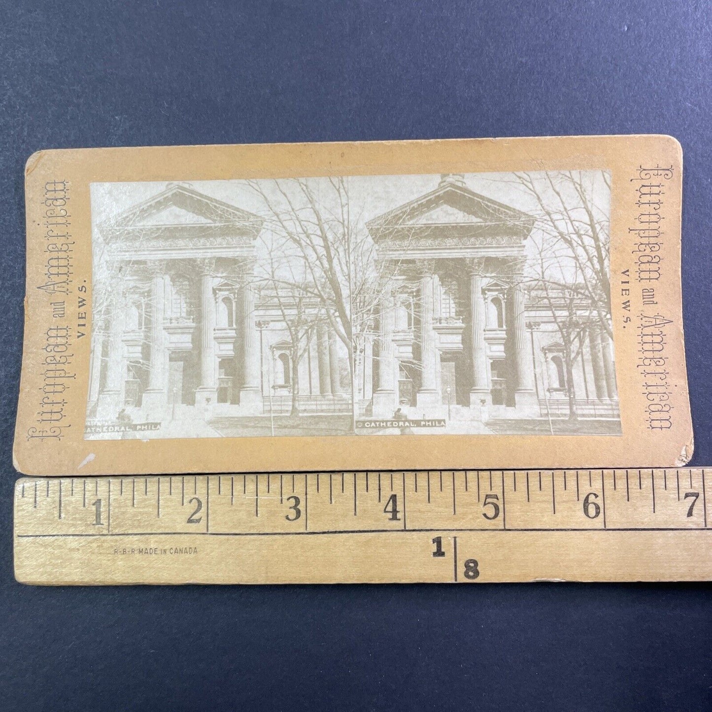 Cathedral Basilica of Saints Peter And Paul Stereoview Philadelphia c1880 X1306