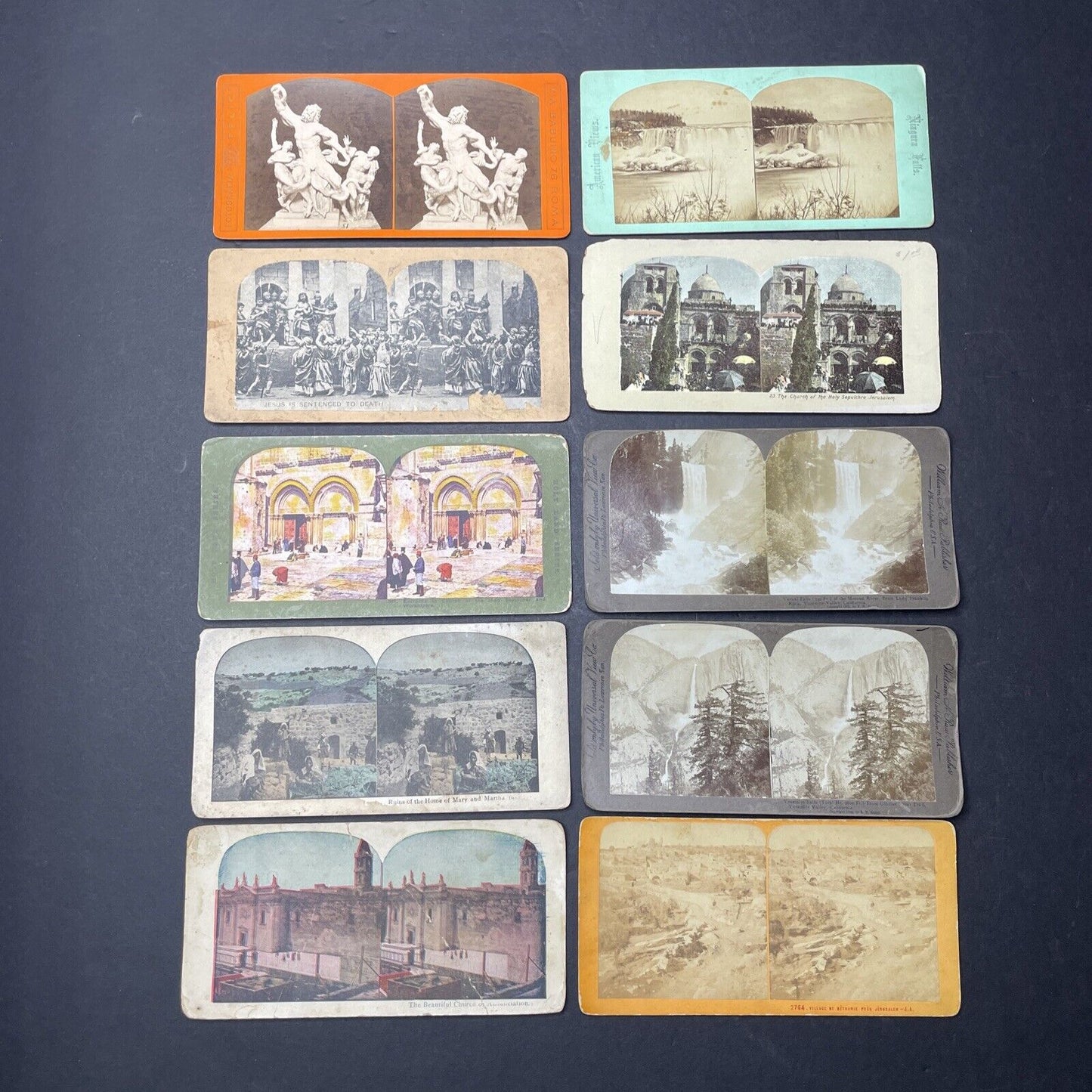 Lot Of 51 Various Scenes And People Stereoview Photo Cards Antique c1870s-1920s