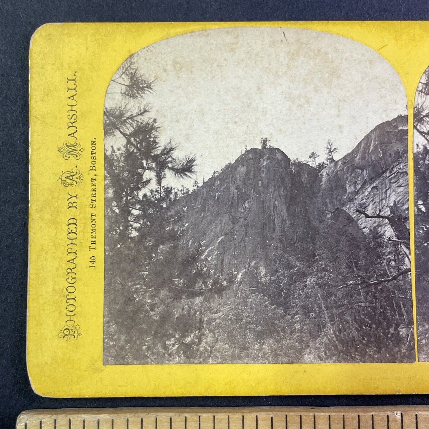 Hart's Ledge North Conway New Hampshire Stereoview A. Marshall c1870s Y926