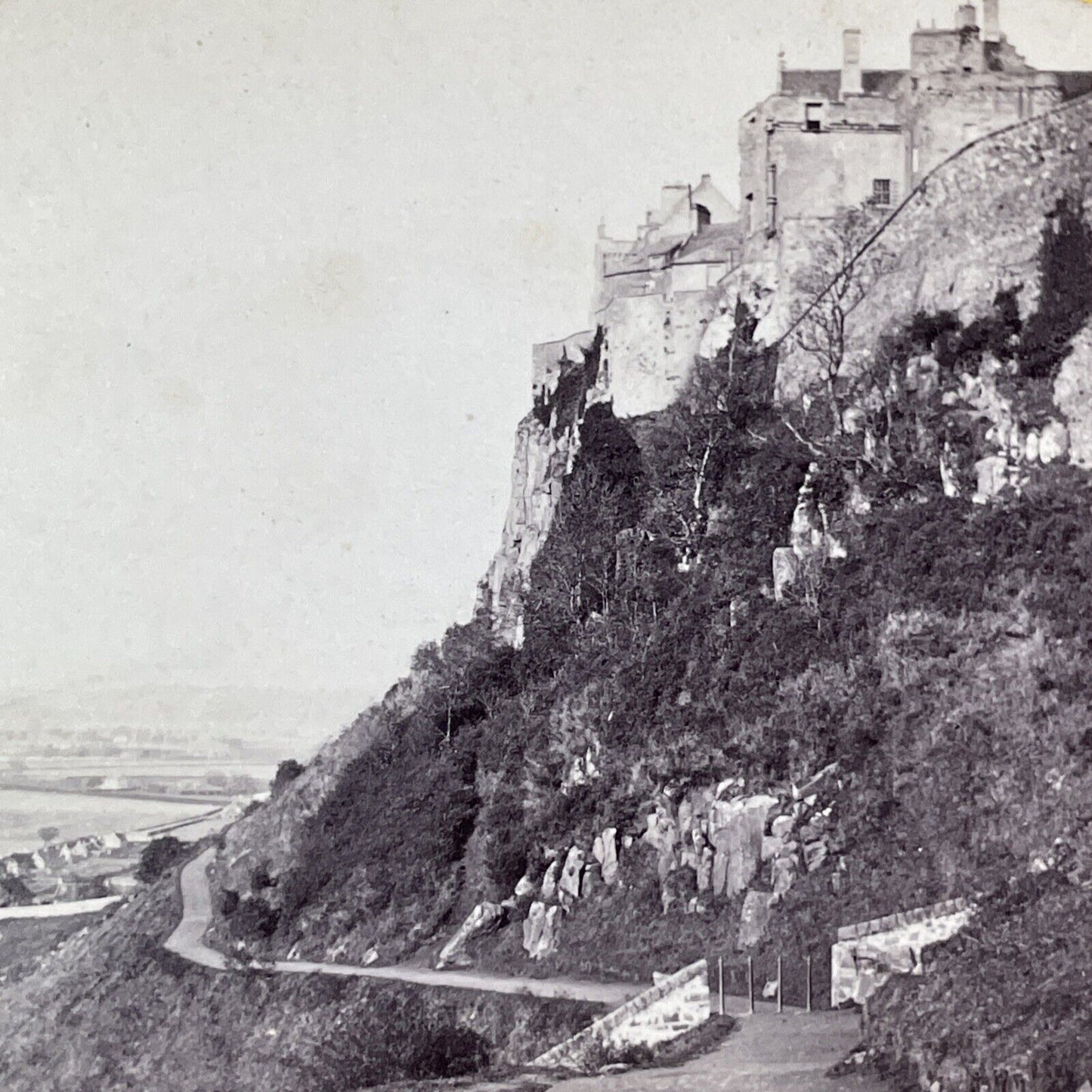 Stirling Castle Scotland UK Stereoview A. Crowe Antique c1860s Y2185