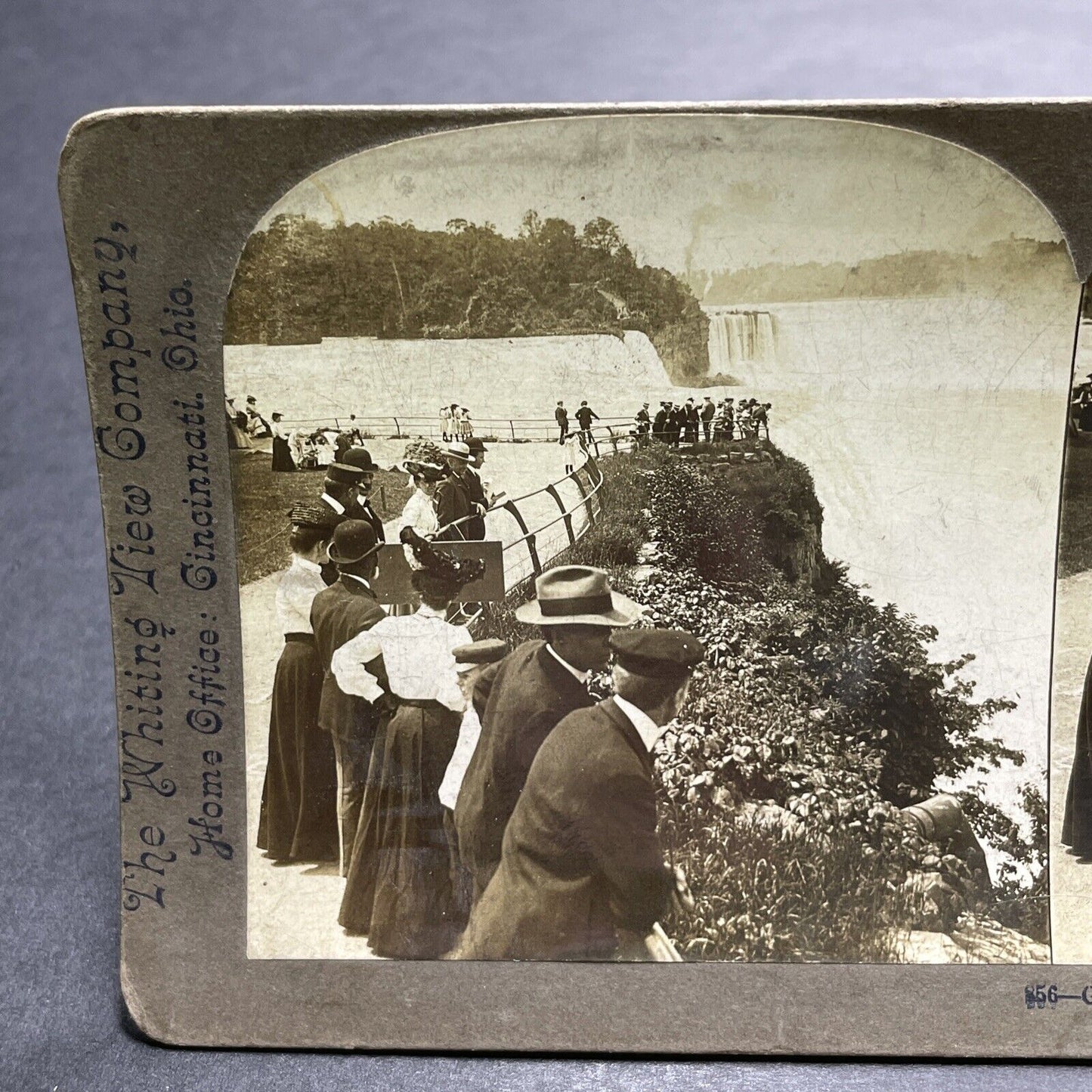 Antique 1903 Niagara Falls New York Prospect Point Stereoview Photo Card P1208