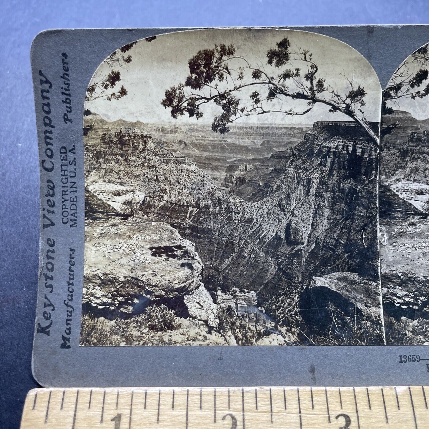 Antique 1905 Grand Canyon Views Arizona USA Stereoview Photo Card P2368