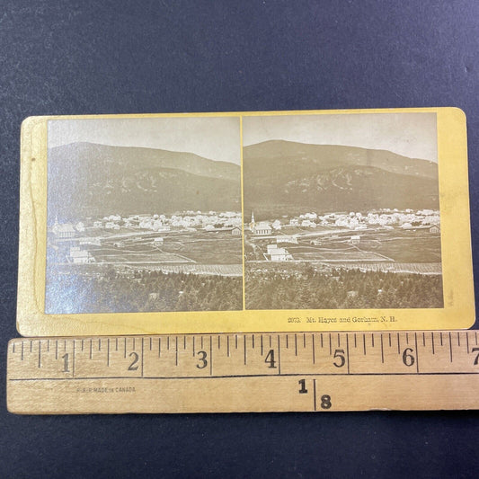 Gorham NH New Hampshire Stereoview BW Kilburn Photo Card Antique c1872 X886