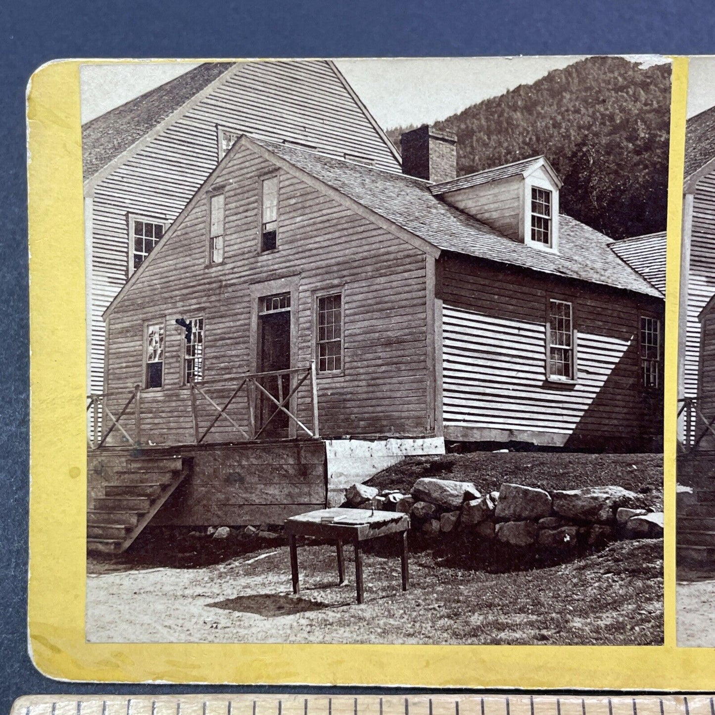 Antique 1870s The Willey House Crawford Notch NH Stereoview Photo Card V1963
