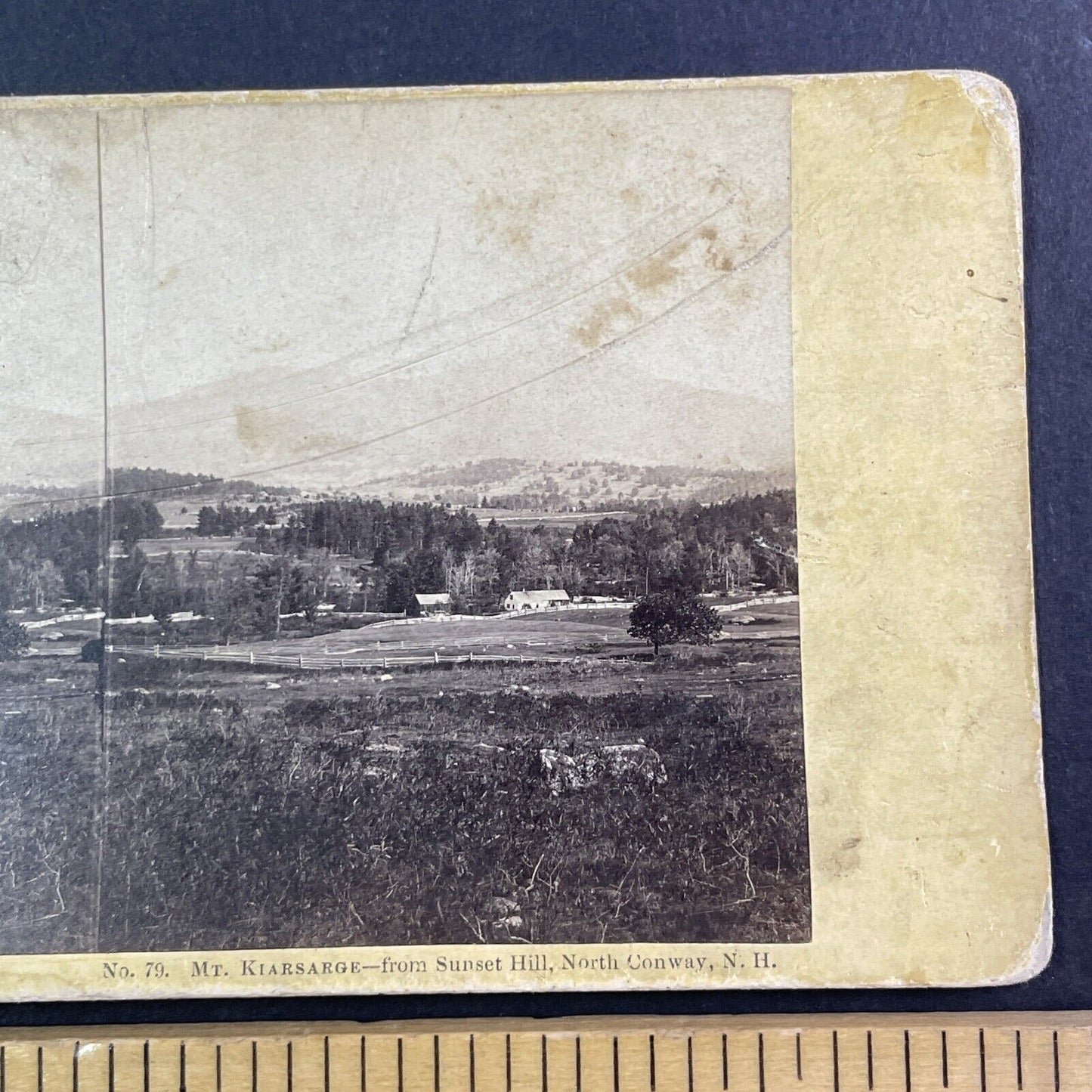 North Conway New Hampshire Stereoview J.P. Soule Antique c1870s Y898