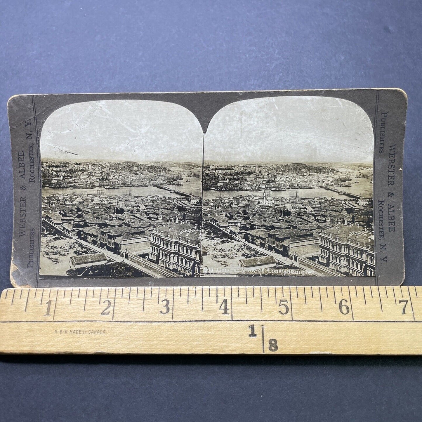 Antique 1890s City View Of Istanbul Turkey Stereoview Photo Card P2492