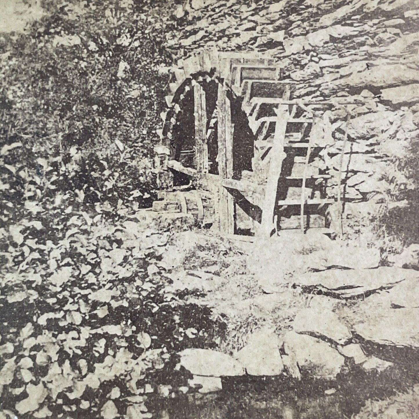 The Old Mill In Betws-y-Coed Stereoview England UK Antique c1872 X1855