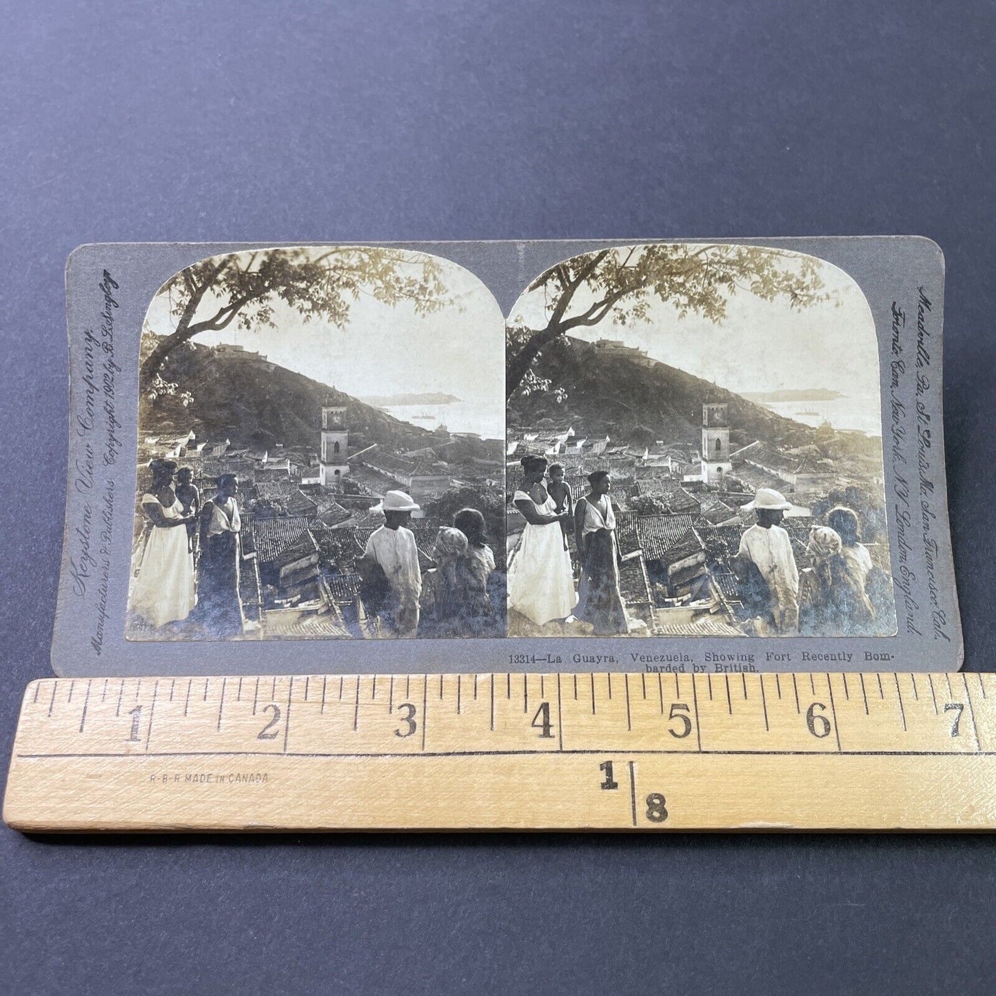 Antique 1905 Damage From Venezuela Crisis Of 1895 Stereoview Photo Card P3045