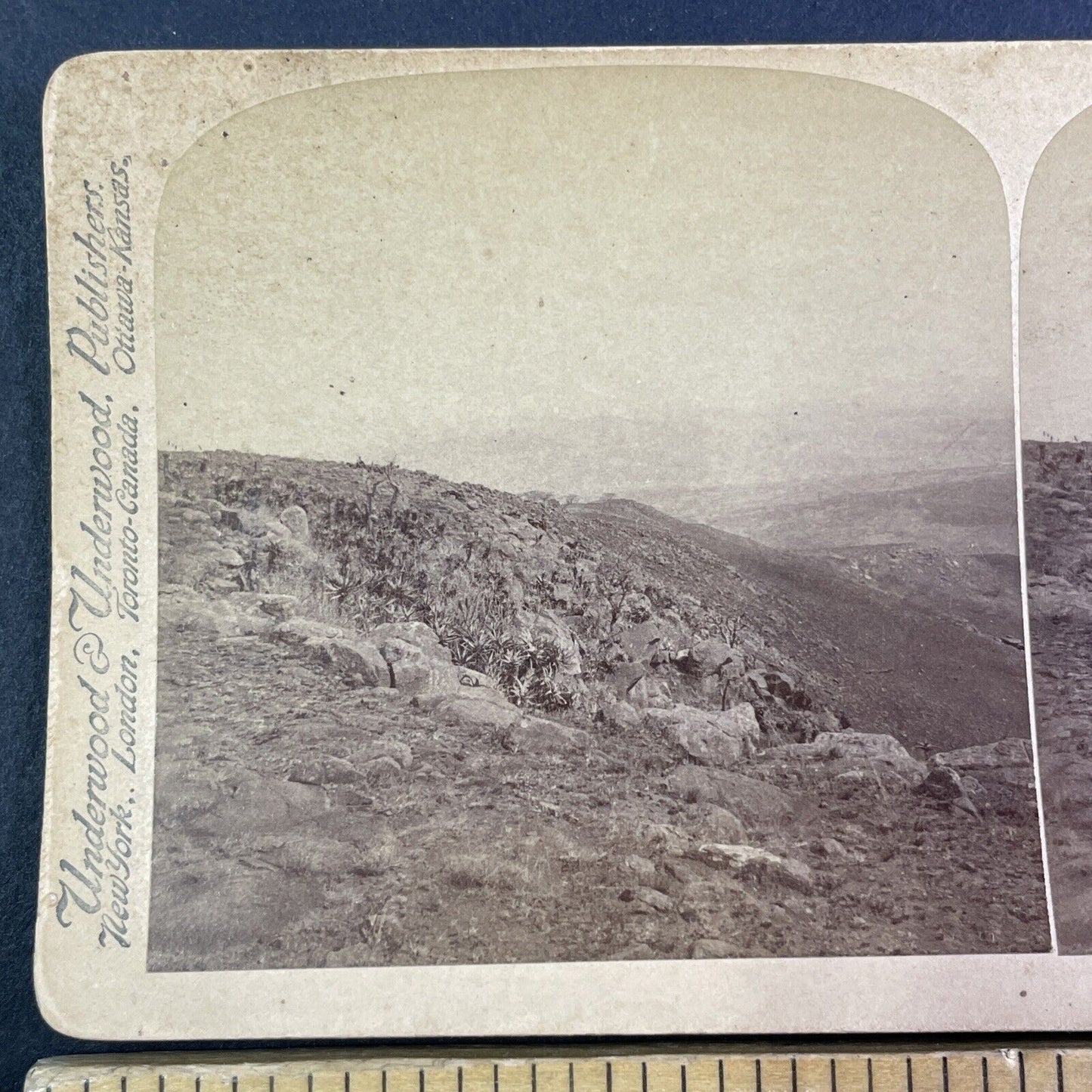 Bloodiest Battleground of the Boer War Stereoview South Africa c1901 Y3014