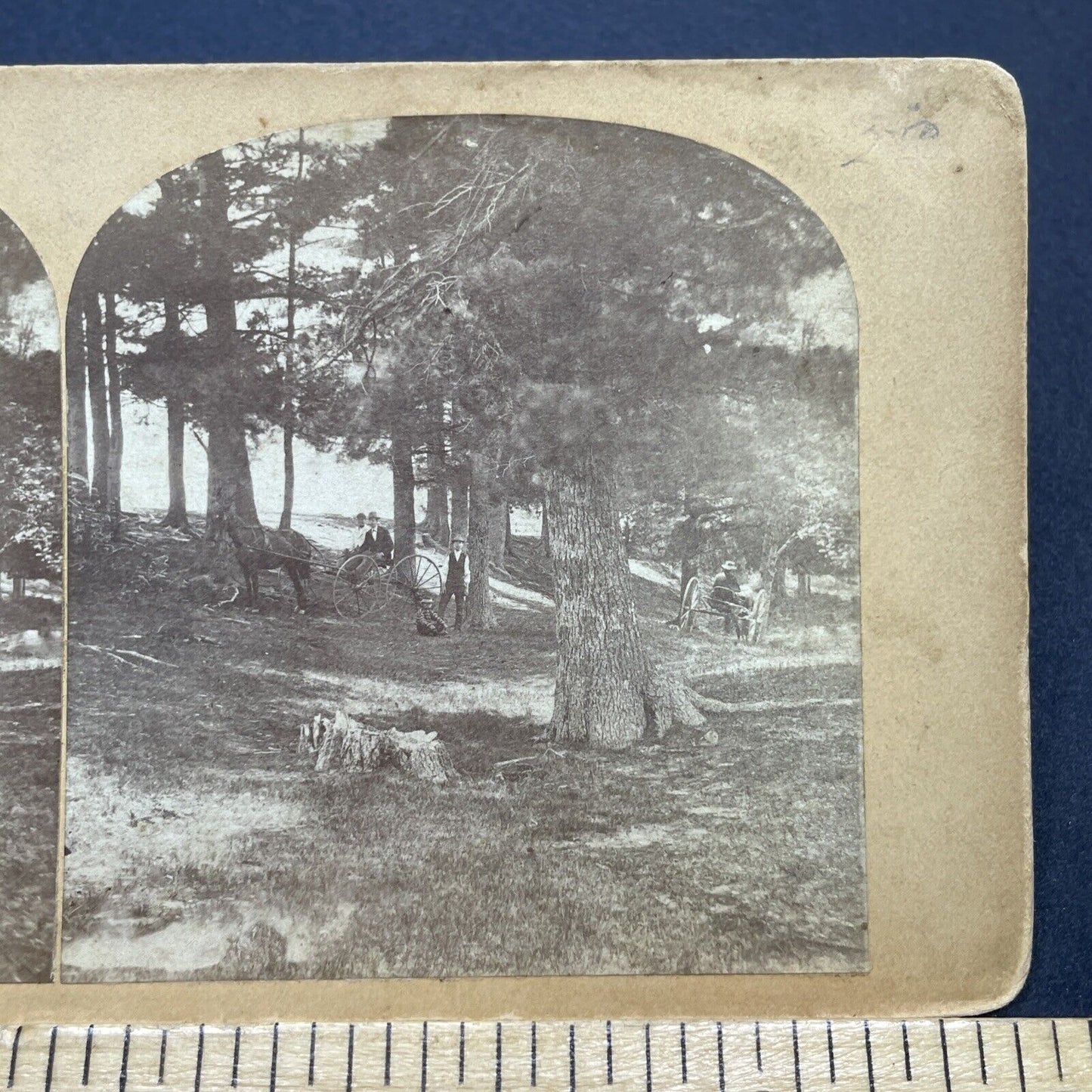 Antique 1870s Kingston New Hampshire Roadway Stereoview Photo Card V1730