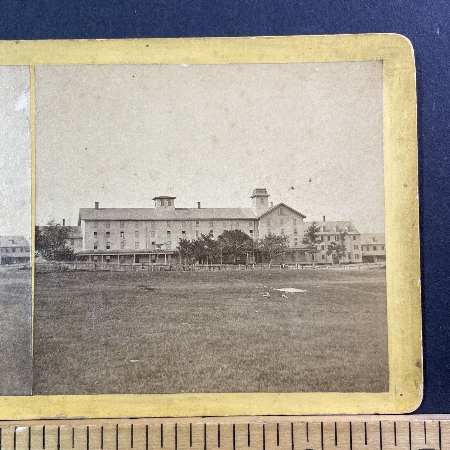 Old Orchard Beach House Hotel Stereoview Maine AP Munger Antique c1870 X998