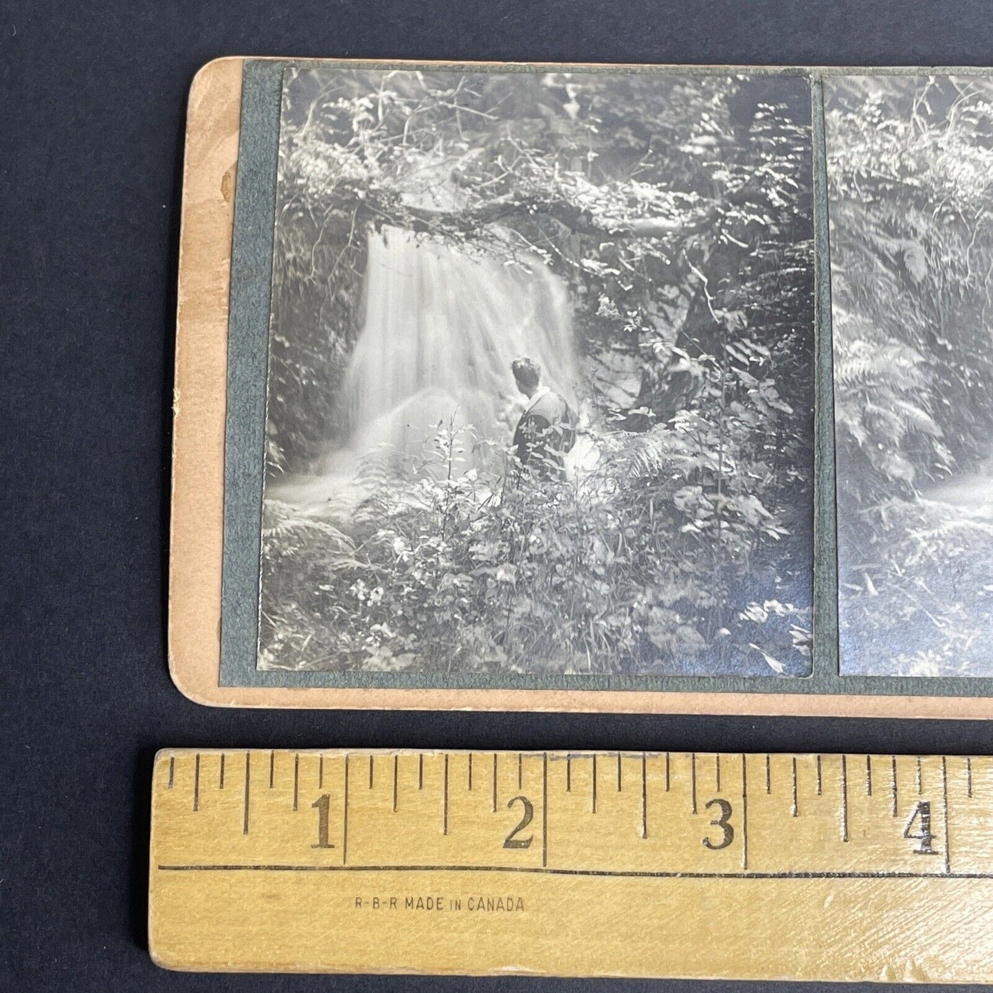 Antique 1894 Canadian Pacific Railway In BC Mountains Stereoview Photo Card P894