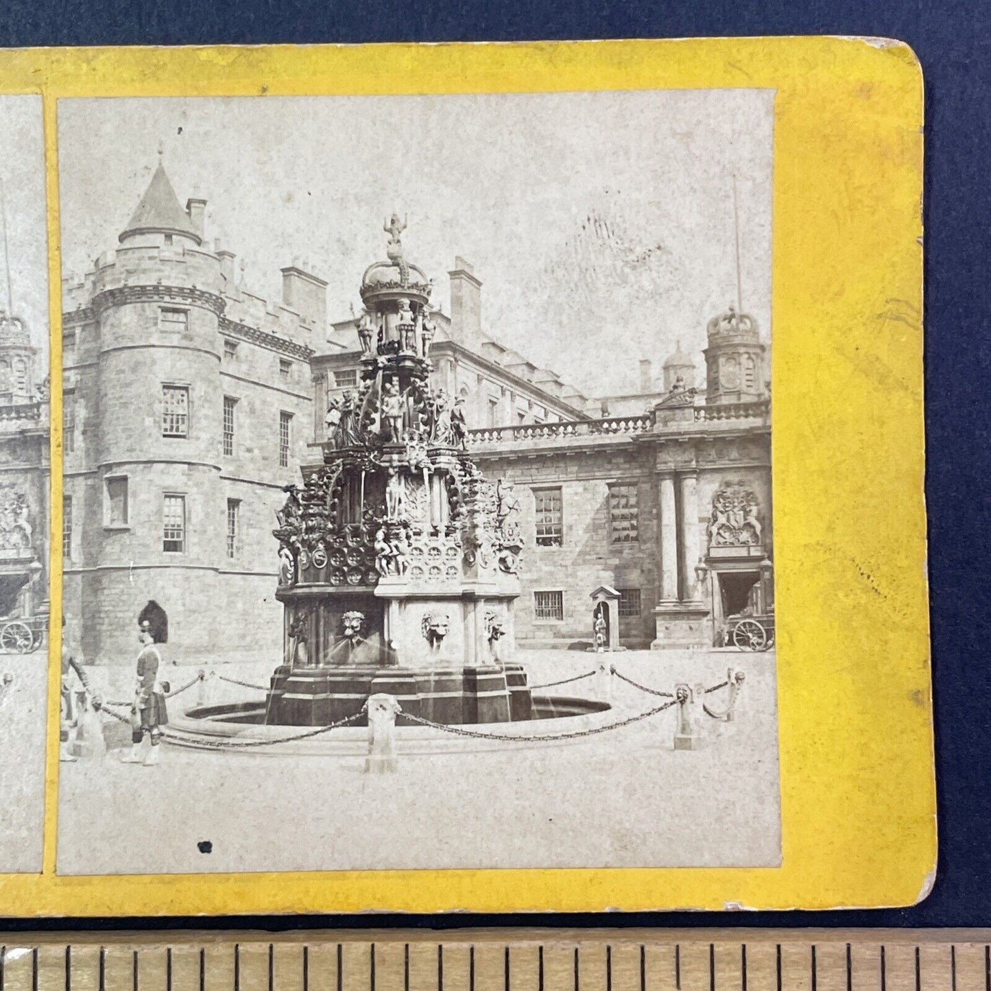 Holyrood Palace Edinburgh Scotland Stereoview GW Wilson Antique c1860 X2592