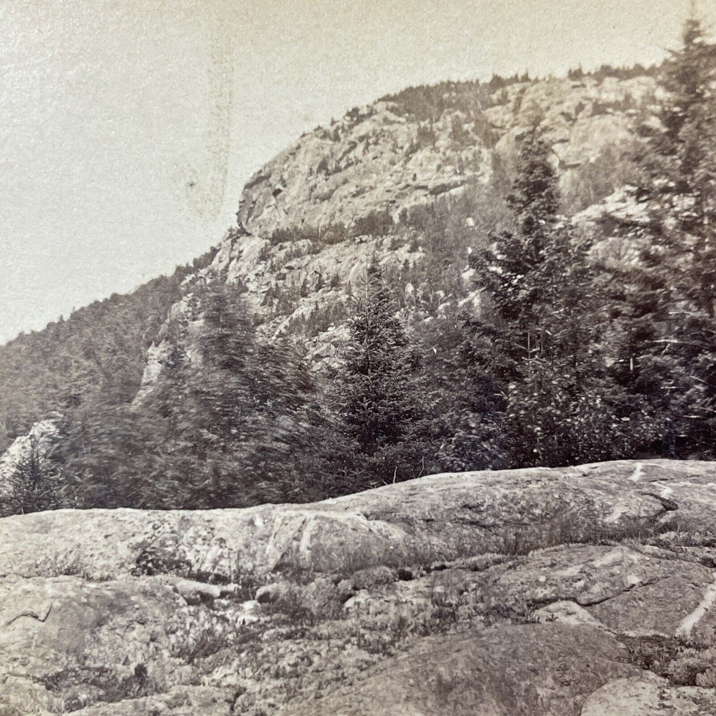 Antique 1870s The Watcher White Mountains NH Stereoview Photo Card V1791