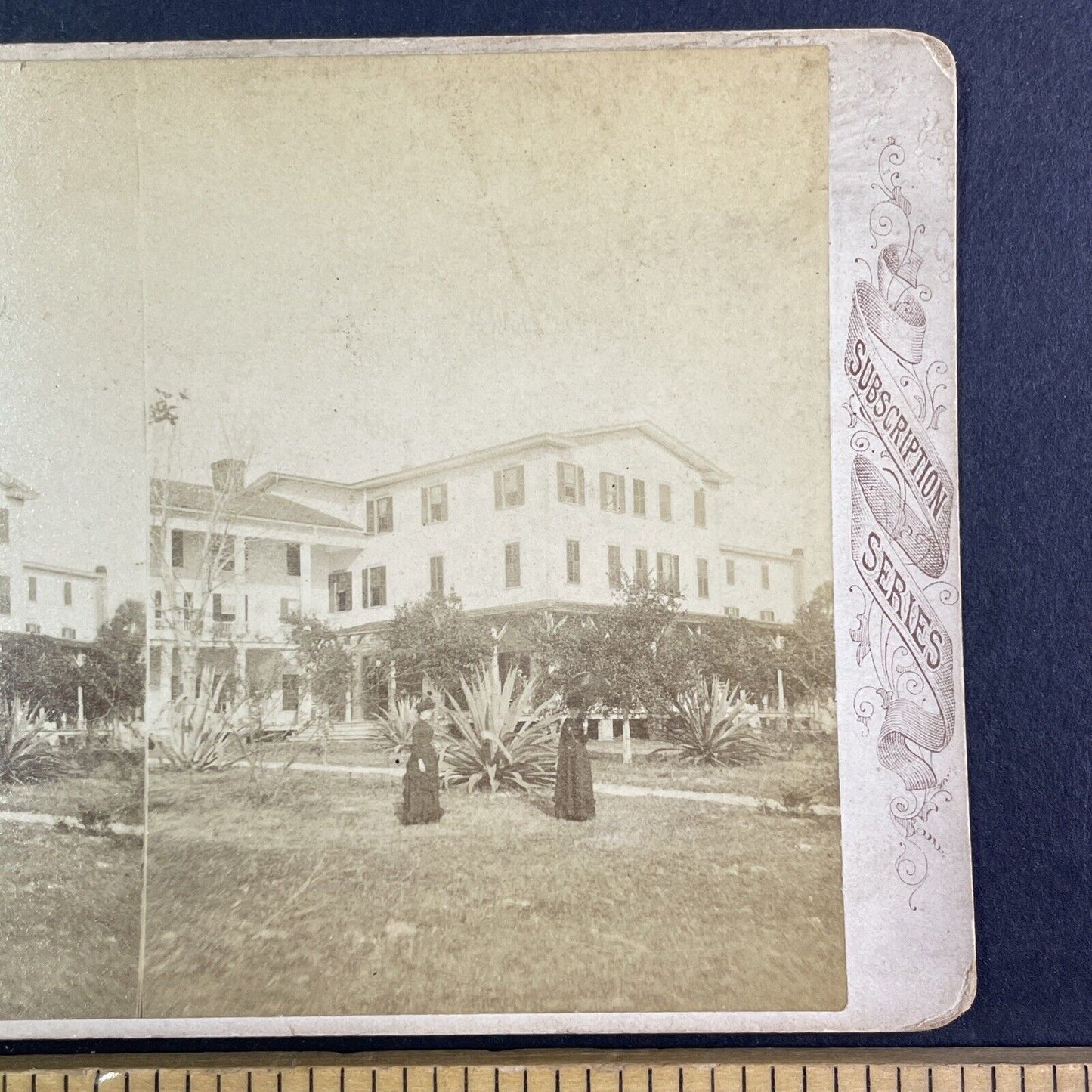 The Brock House in Enterprise Florida Stereoview Antique c1880 X1930