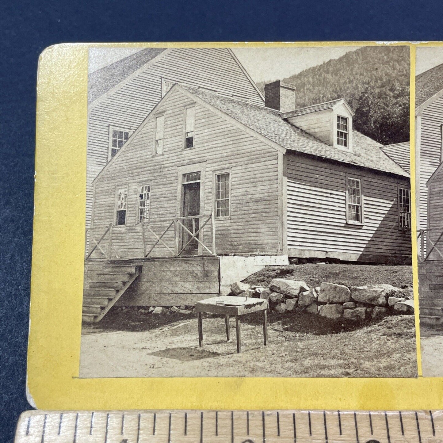 Antique 1870s The Willey House Crawford Notch NH Stereoview Photo Card V1881