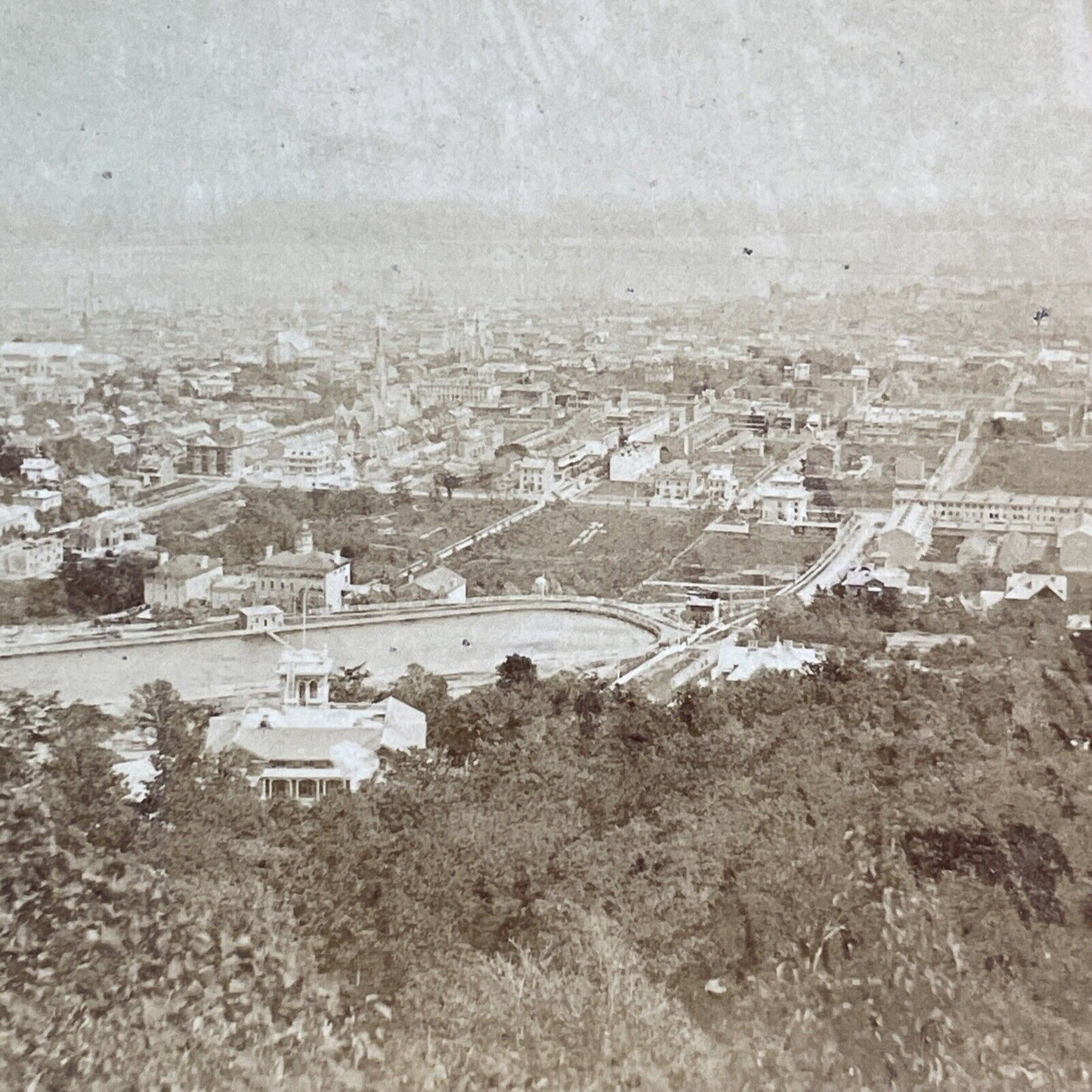 Montreal Quebec City View Stereoview William Notman Antique c1860s X3204