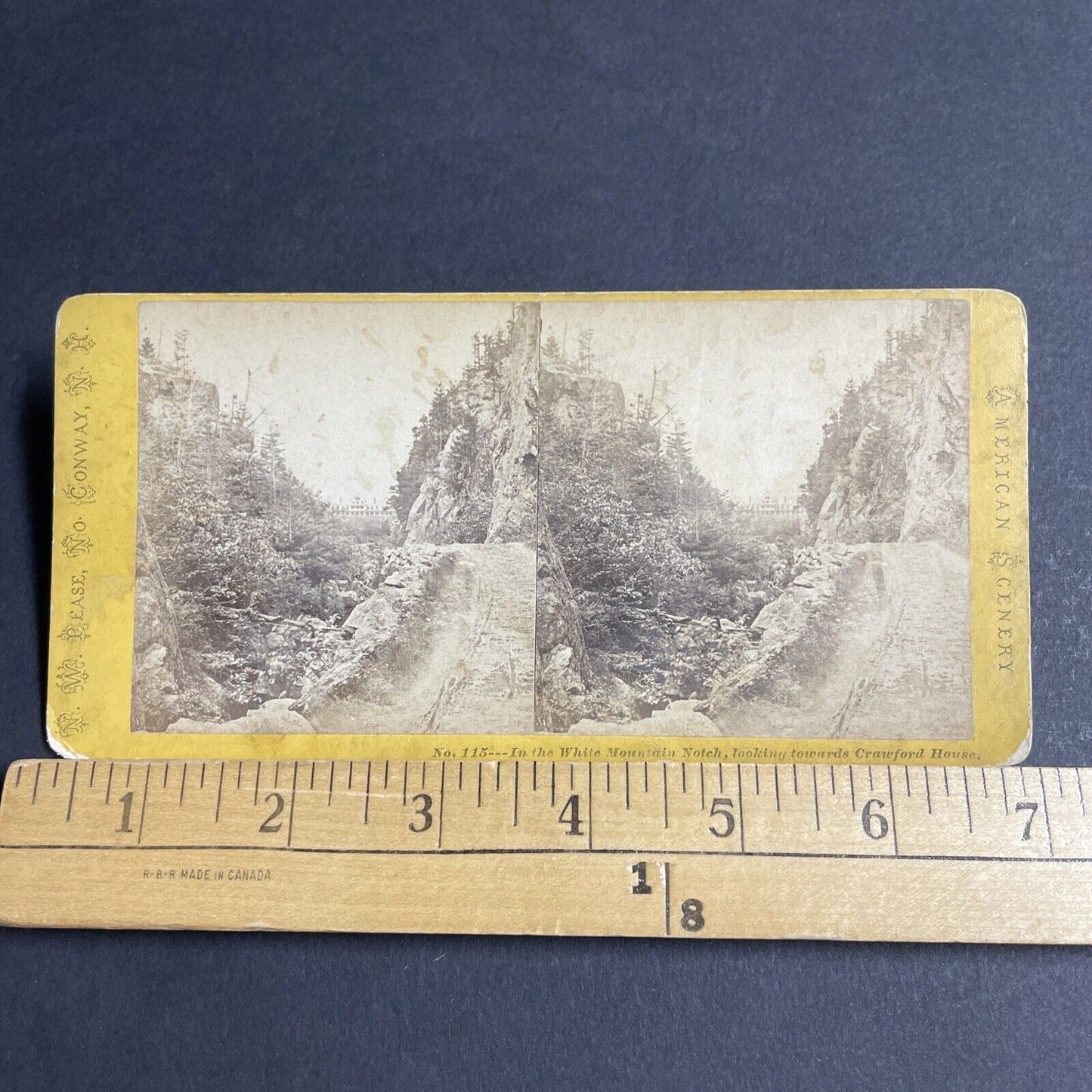 Antique 1870s Crawford House Carroll New Hampshire Stereoview Photo Card P4771