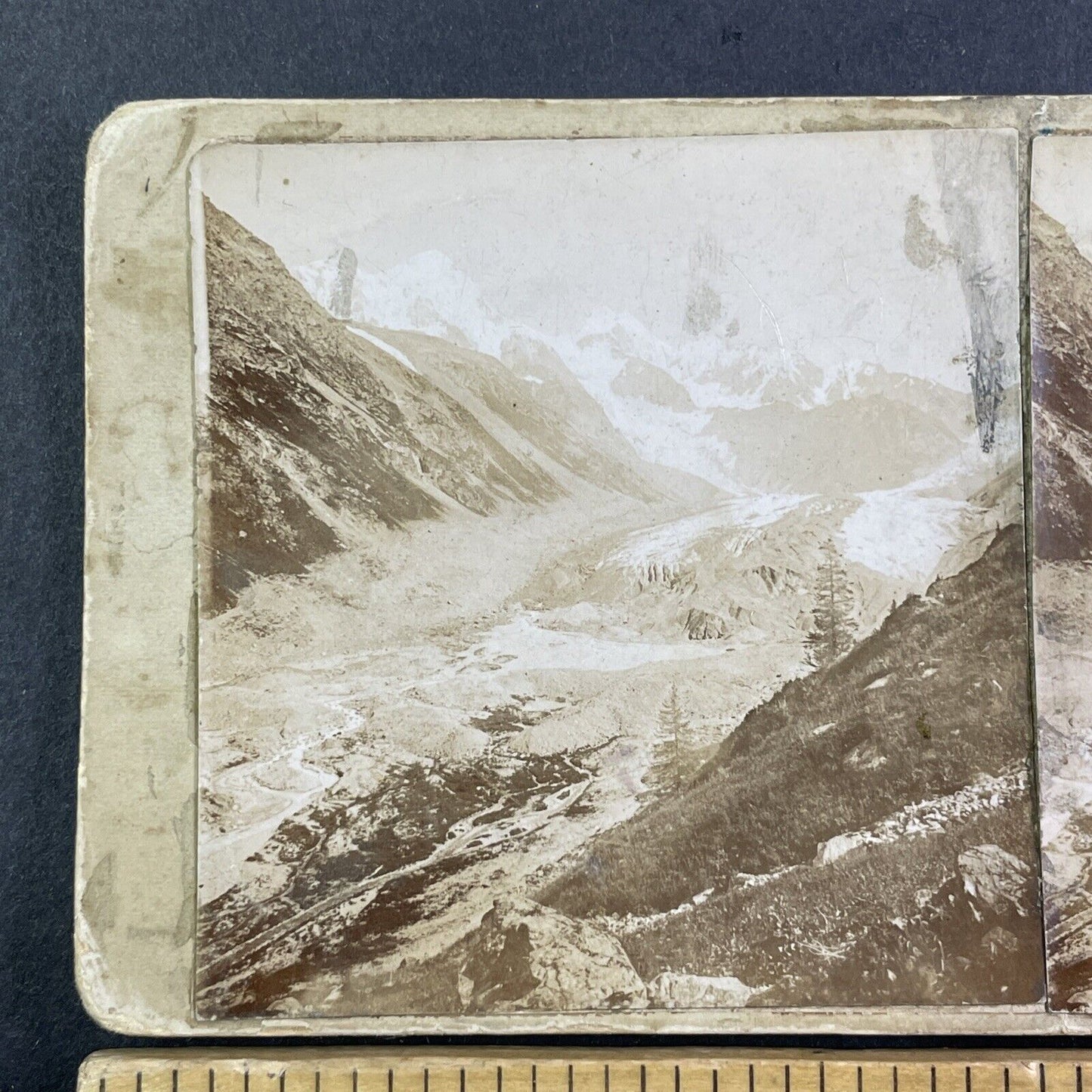 Belukha Mountain Altai Russia Stereoview IR Tomashkevich Antique c1896 X2627